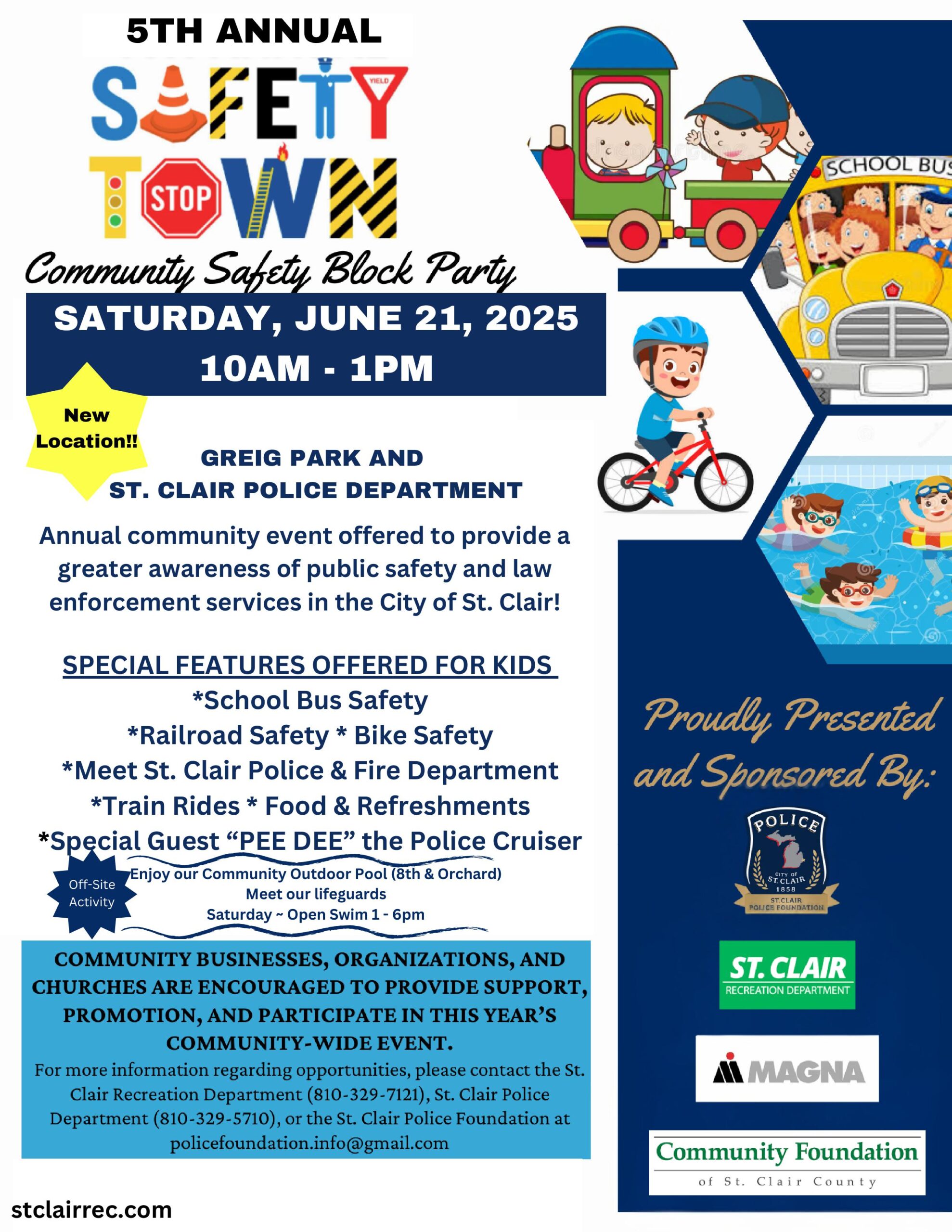 Safety town flyer 2025