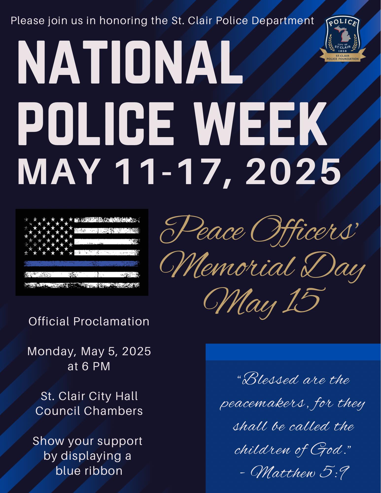Police Week flyer
